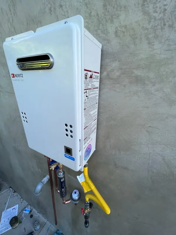 Tankless water heater installation for Marsteller homes
